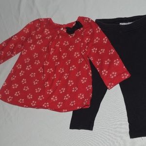 Jumping Beans Winter Snow Flake Shirt Pants Set